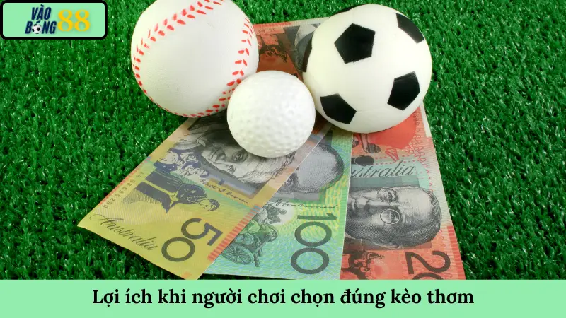 Lợi ích khi người chơi chọn đúng kèo thơm